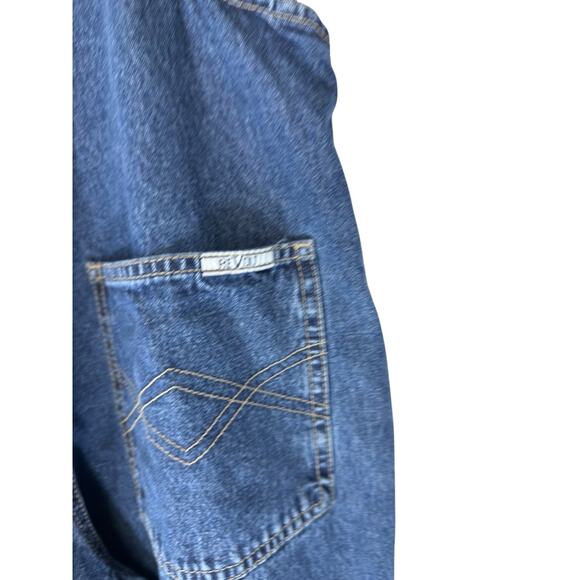 Revolt Clothing Co. Y2K Denim Overalls Women's Casual Rugged Straight Leg Small - Picture 10 of 15